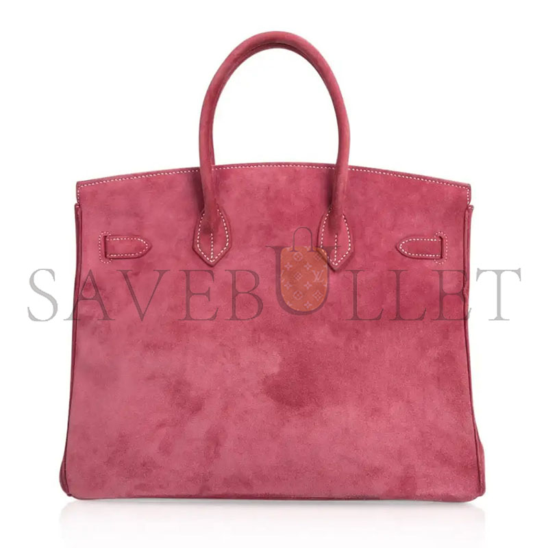 H**me5 msater birkin 35 bag veau doblis palladium hardware (35*25*18cm)
