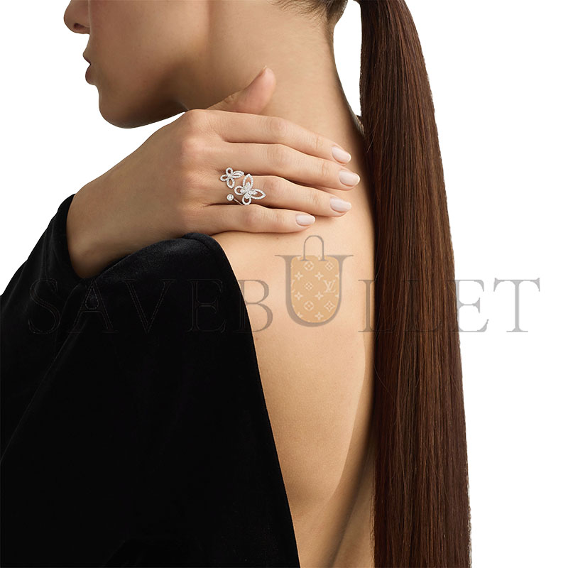 Gr*ff BUTTERFLY ILLUSION MULTI-CUT D1am0nd RING RGR753