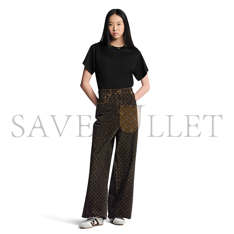 L0vis Vvtt0n MONOGRAM STRAIGHT-CUT JEANS 1AJDYX