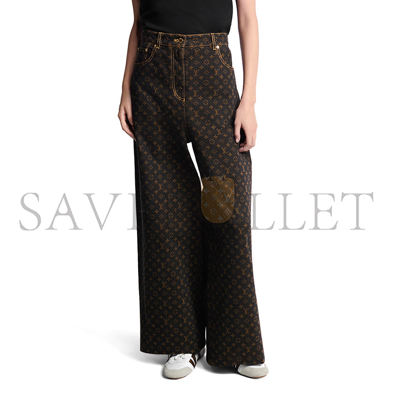 L0vis Vvtt0n MONOGRAM STRAIGHT-CUT JEANS 1AJDYX