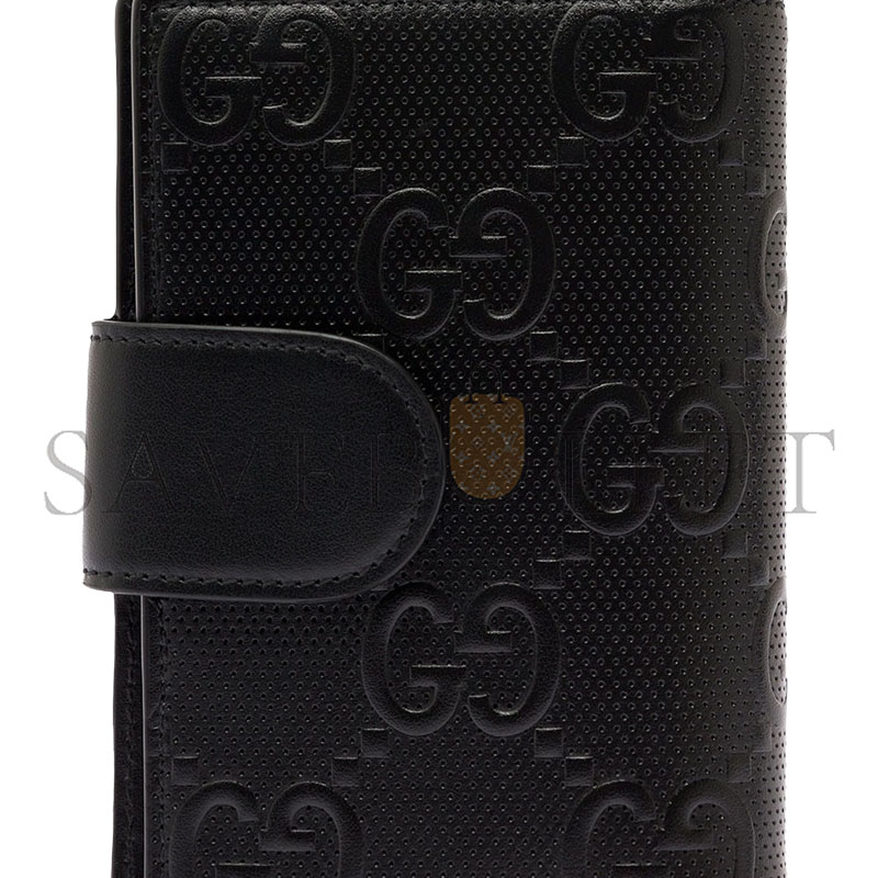 Gvc*1 GG EMBOSS PASSPORT CASE 724562 (14.5*10.5cm)