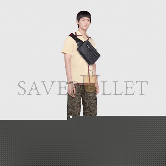 G*u*i gg black belt bag 478325  (27*17*8.5cm)