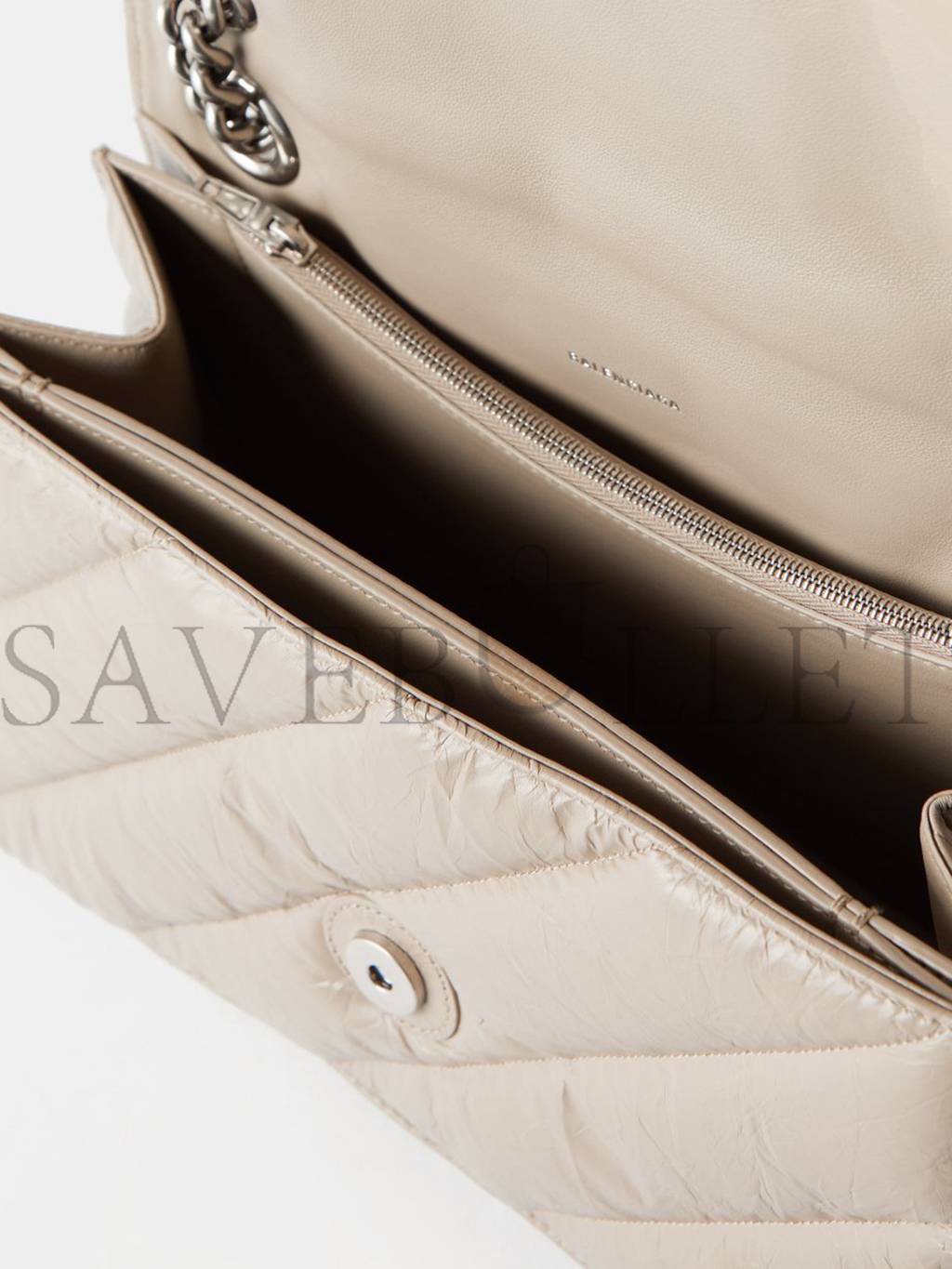 Ba*len*cia*ga beige crush medium creased-leather shoulder bag matchesfashion us (32*18*11cm)