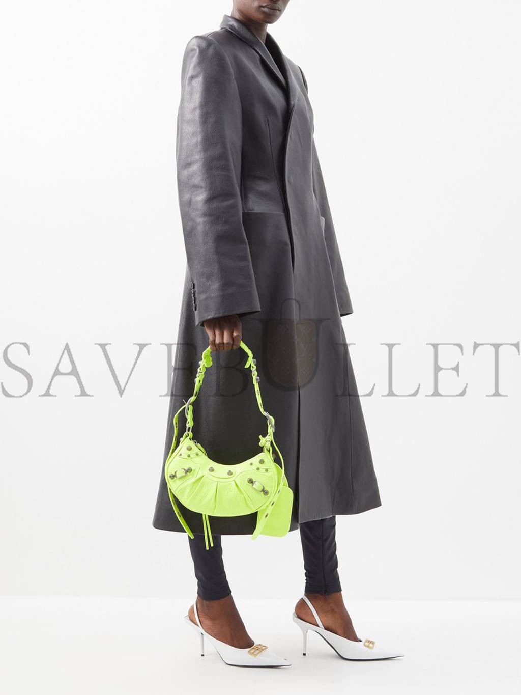 Ba*len*cia*ga green le cagole xs leather shoulder bag matchesfashion us (25.6*11.4*7.3cm)