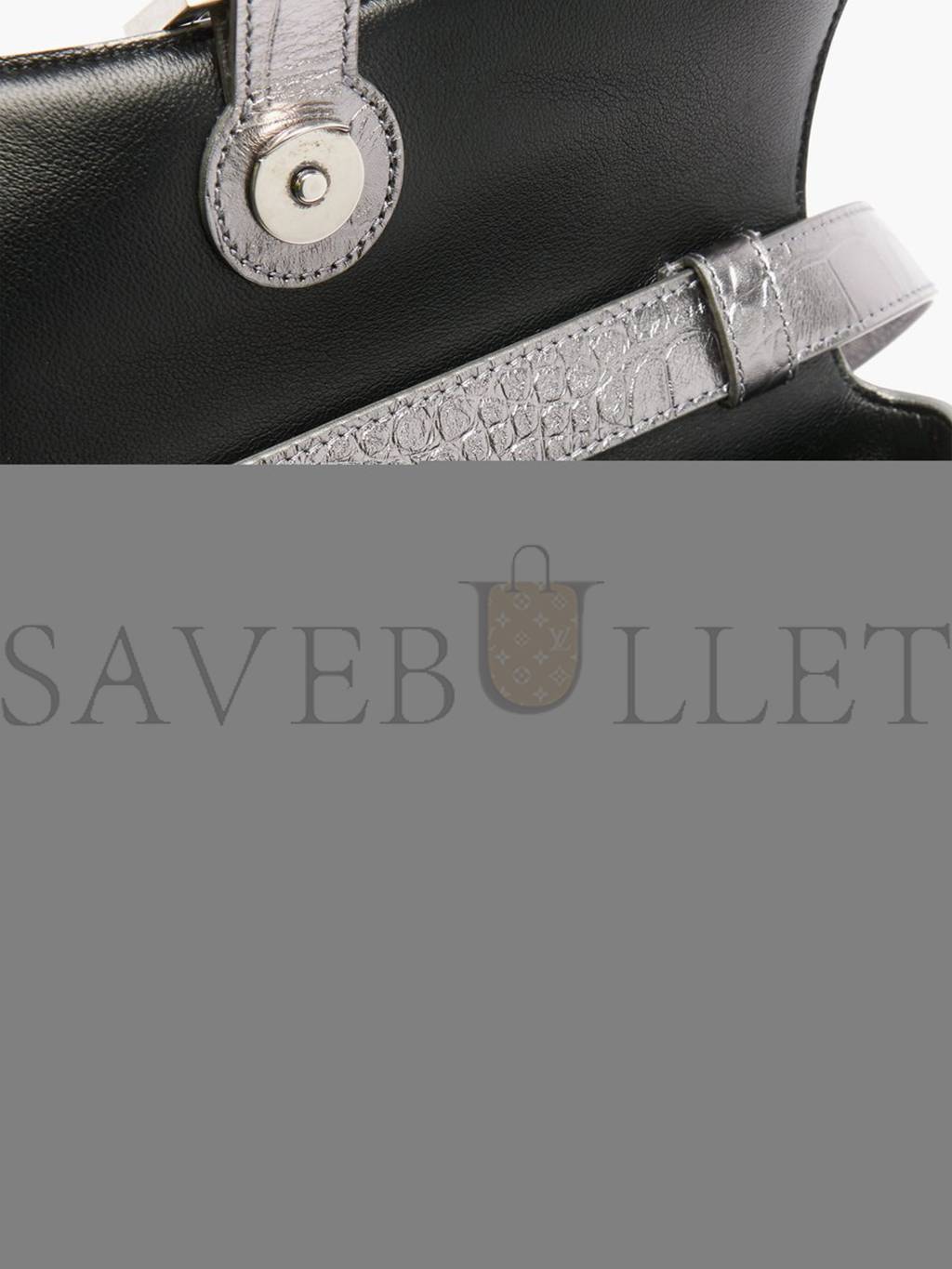 Ba*len*cia*ga metallic downtown xs croc-effect leather cross-body bag matchesfashion us (27*16.5*5.5cm)