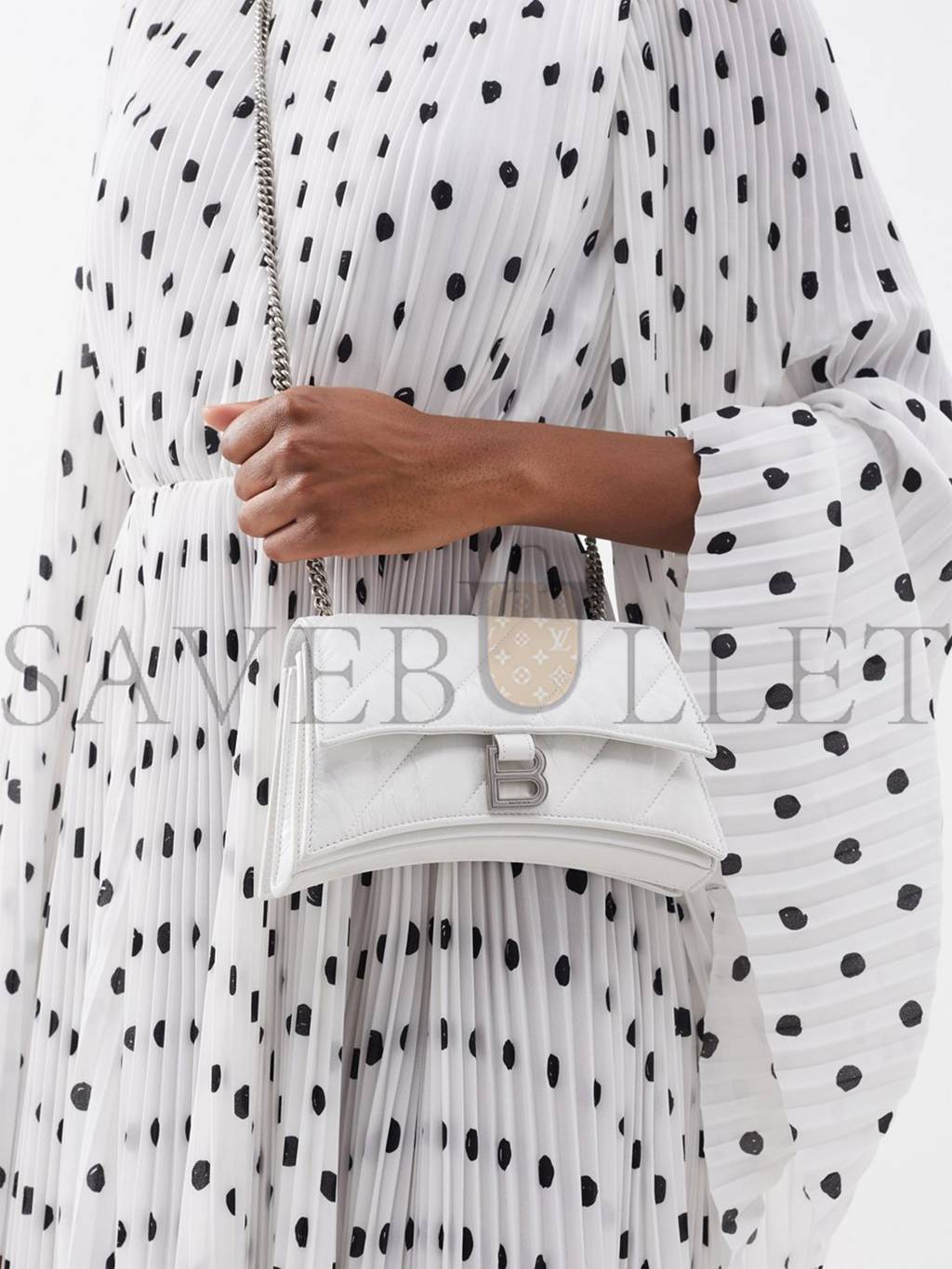 Ba*len*cia*ga white crush s quilted creased-leather cross-body bag matchesfashion us (21.5*11*5cm)
