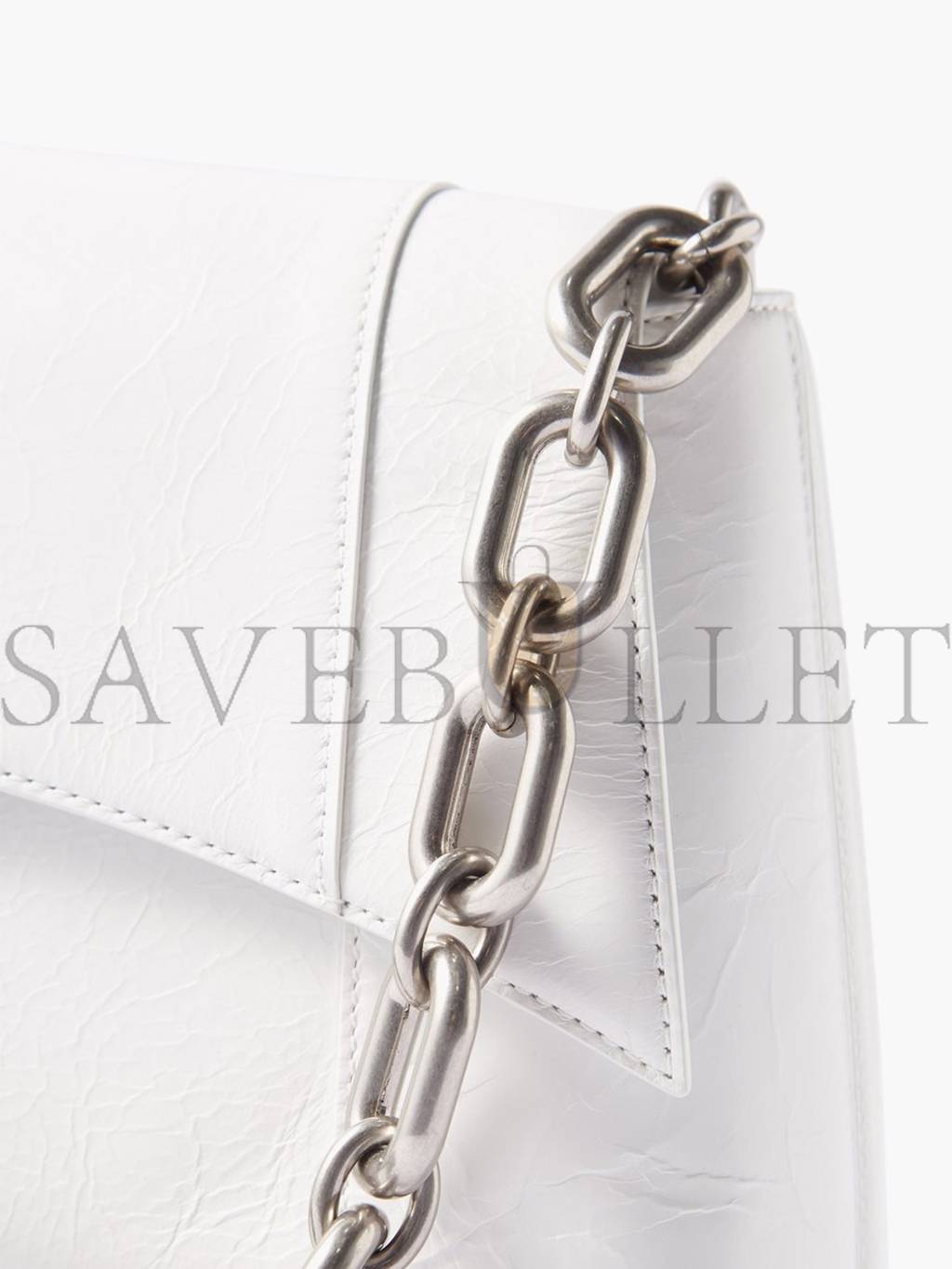 Ba*len*cia*ga white downtown chain-strap leather shoulder bag matchesfashion us (29.2*18*10.6cm)