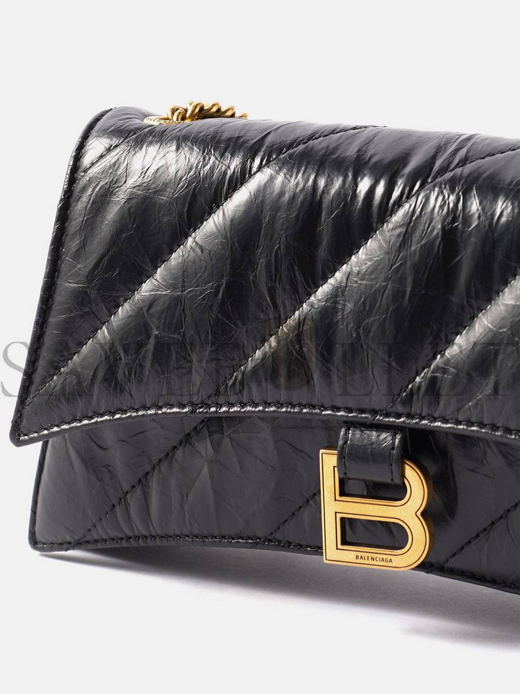 Ba*len*cia*ga black crush xs quilted-leather cross-body bag matchesfashion us (21.5*11*5cm)