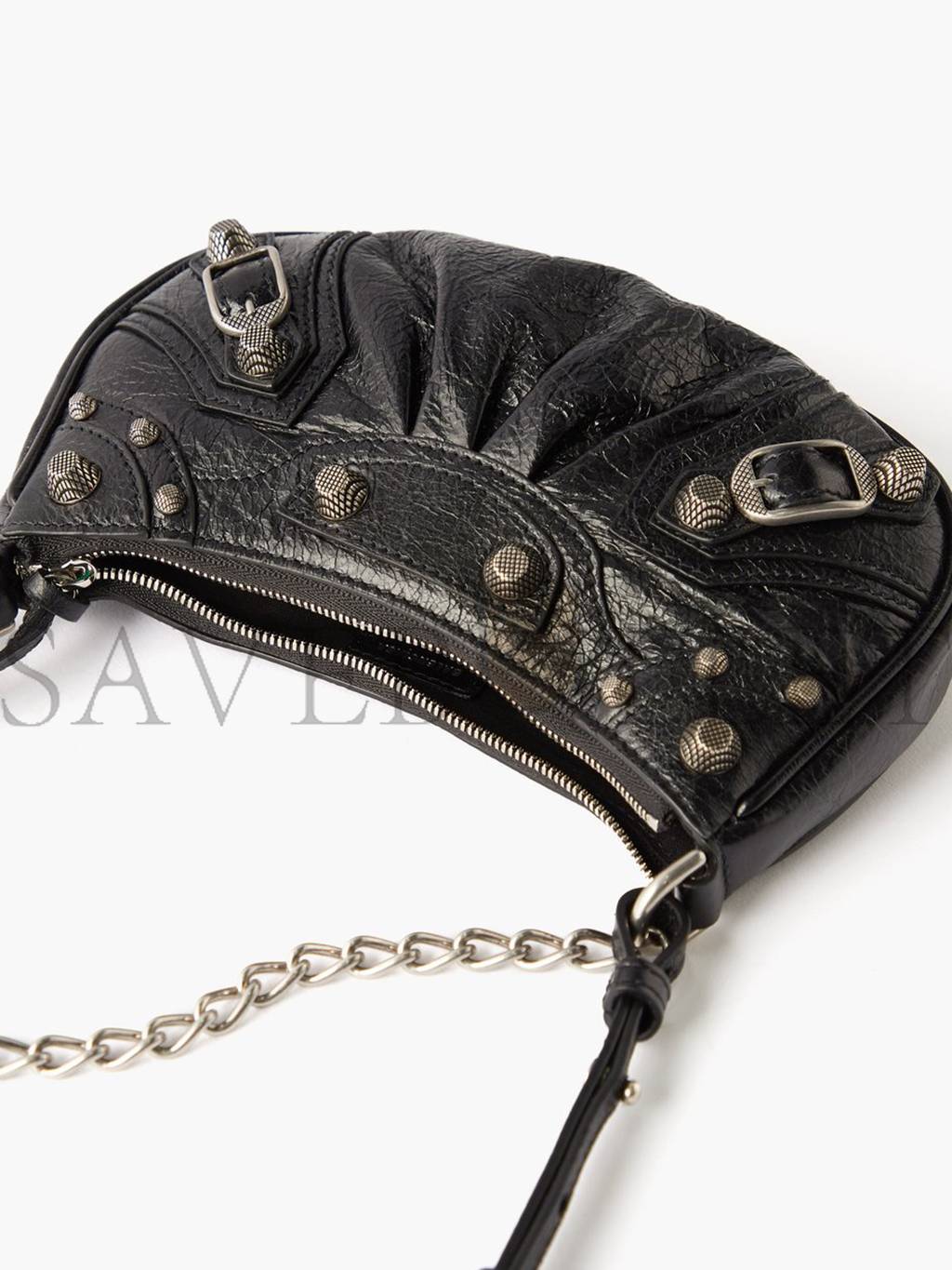 Ba*len*cia*ga black cagole mini leather shoulder bag matchesfashion us (20*10*3.8cm)