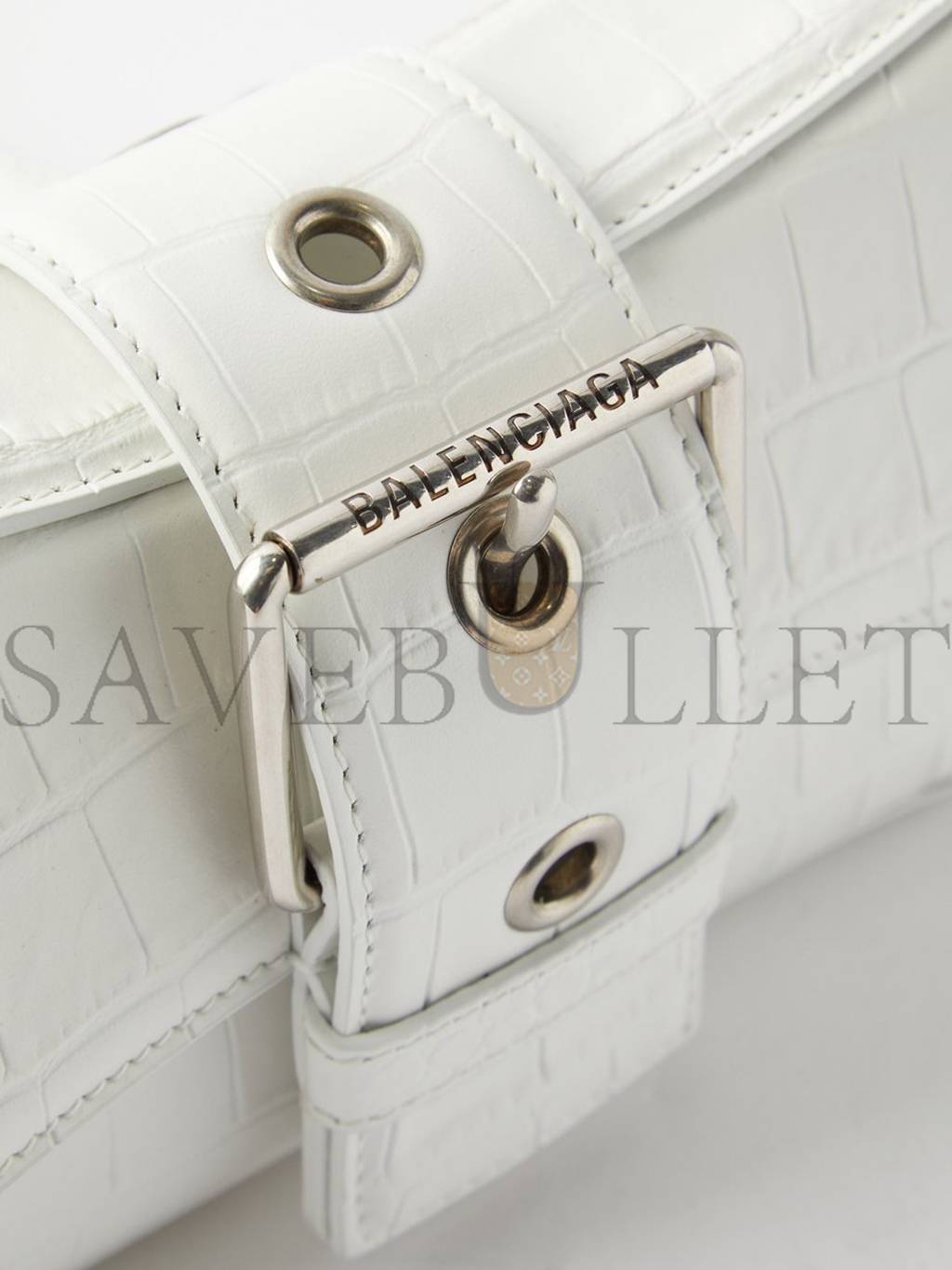 Ba*len*cia*ga white lindsay s leather shoulder bag matchesfashion us (34.7*15.2*6cm)