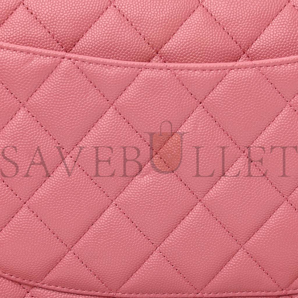 Ch*el caviar quilted jumbo double flap dark pink rose gold hardware (30*19*9cm)