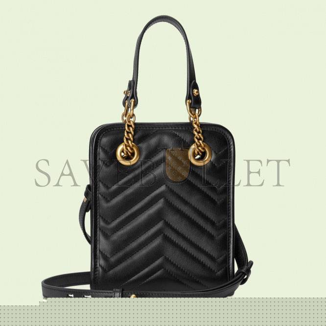 G*u*i gg marmont matelassÉ mini bag 696123 dtdht 1000 (19*16*7cm）