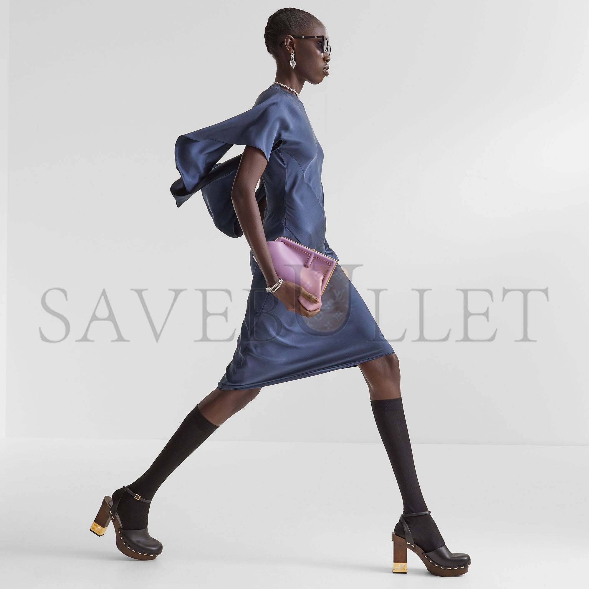 F**di first small - lilac leather bag 8bp129abvef1jco (26*18*9.5cm)