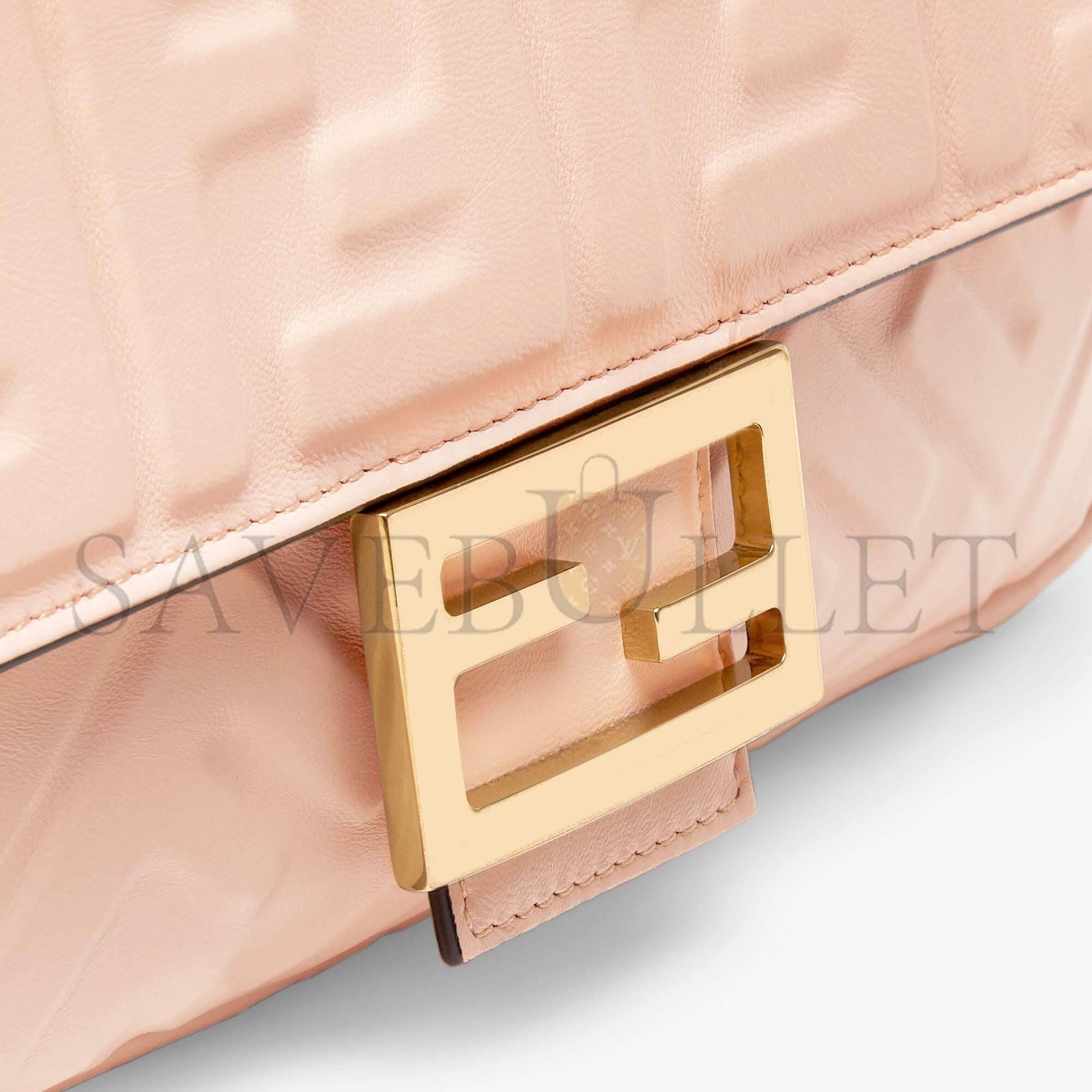 F**di baguette - pale pink nappa leather bag 8br600a72vf171m (27*15*6cm)