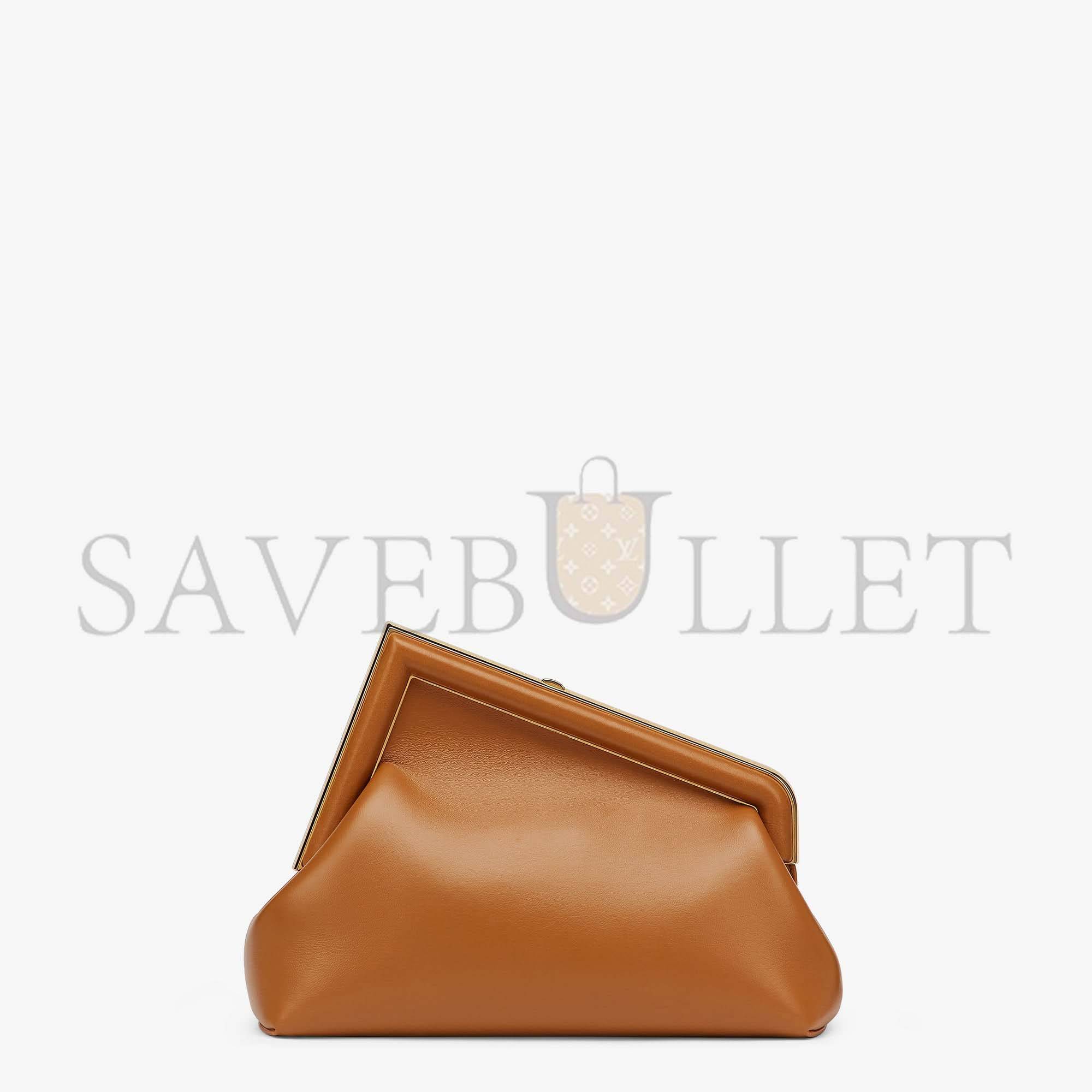 F**di first small - brown leather bag 8bp129abvef0nyj (26*18*9.5cm)