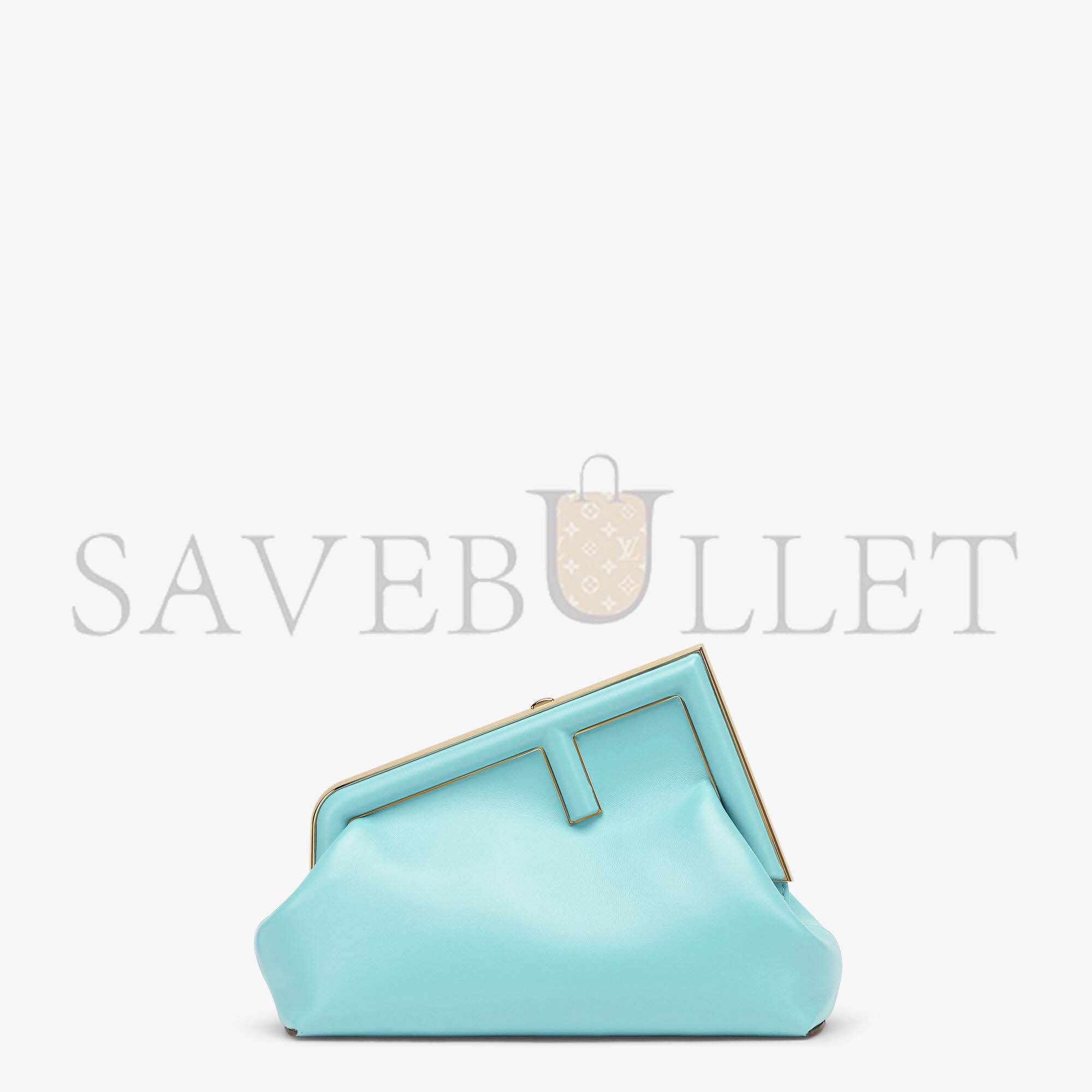 F**di first small - turquoise leather bag 8bp129abvef1jtx (26*18*9.5cm)