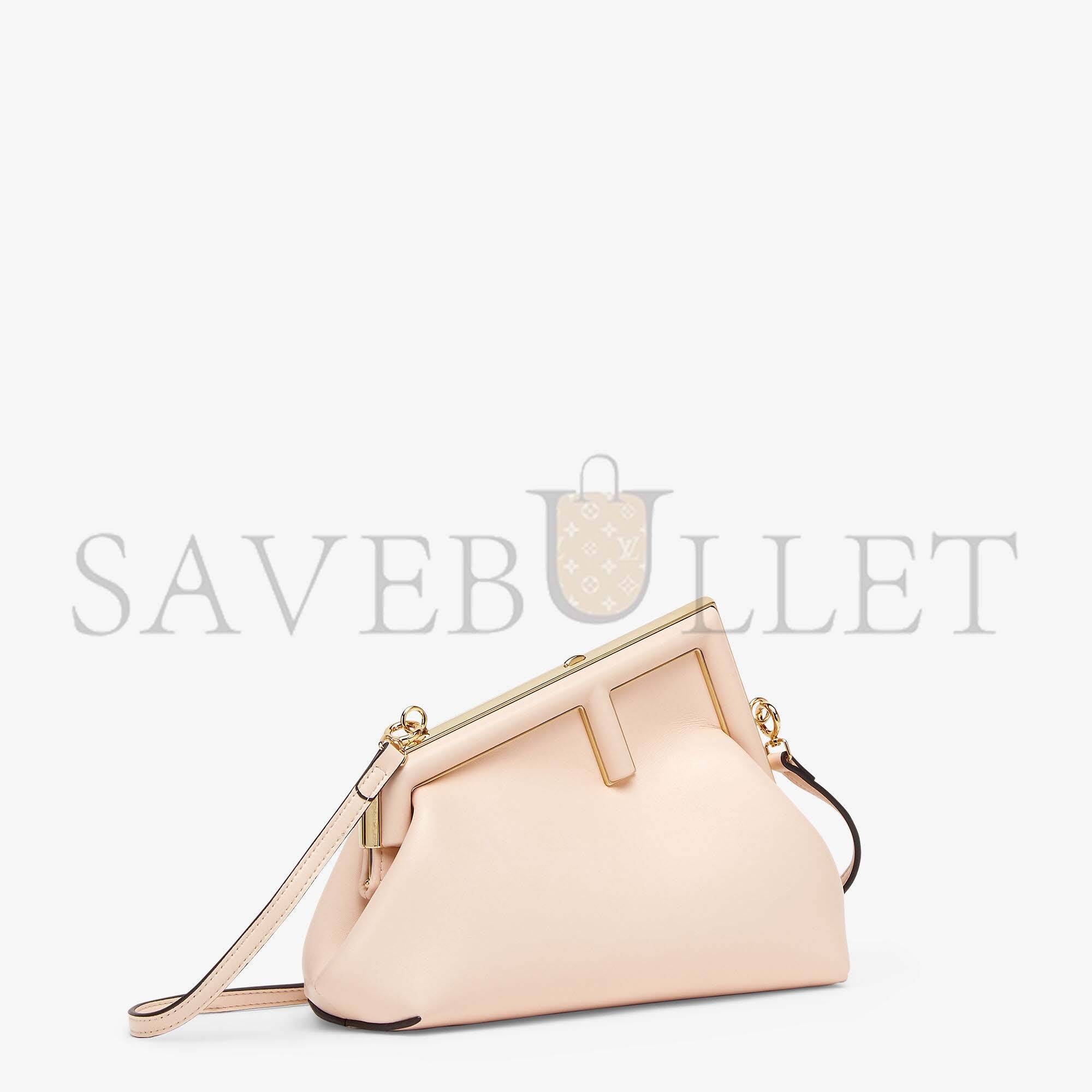 F**di first small - pale pink leather bag 8bp129abvef14n1 (26*18*9.5cm)