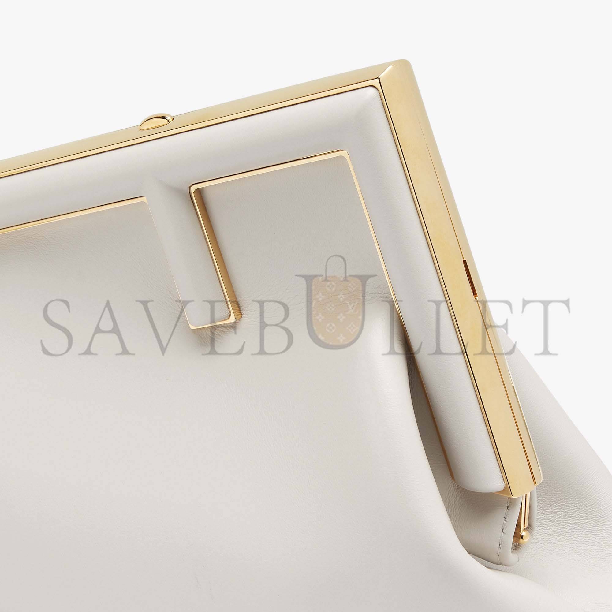 F**di first small - light gray leather bag 8bp129abvef1c76 (26*18*9.5cm)