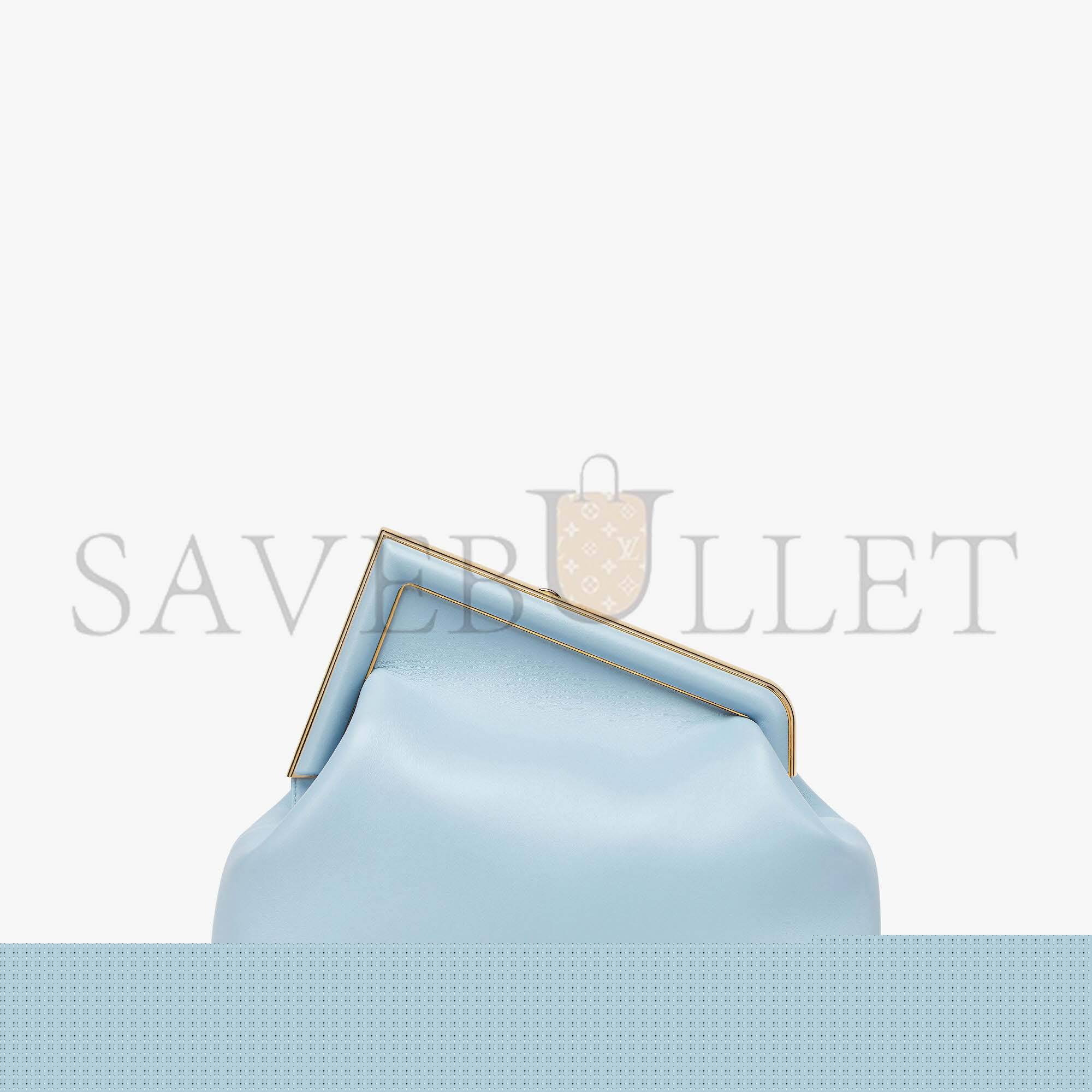 F**di first medium - light blue leather bag 8bp127abvef1993 (32.5*23.5*15cm)