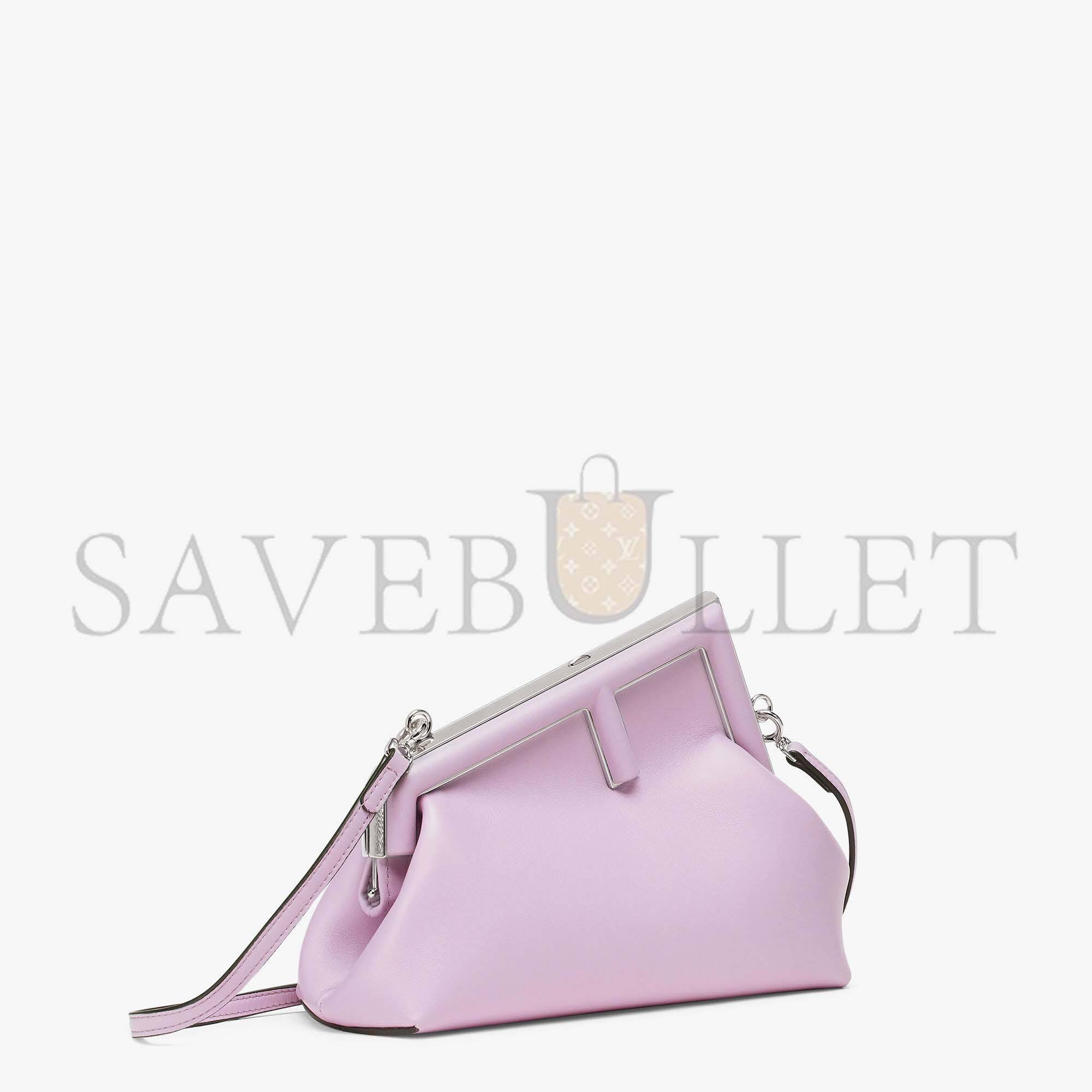 F**di first small - lilac leather bag 8bp129abvef1hos (26*18*9.5cm)