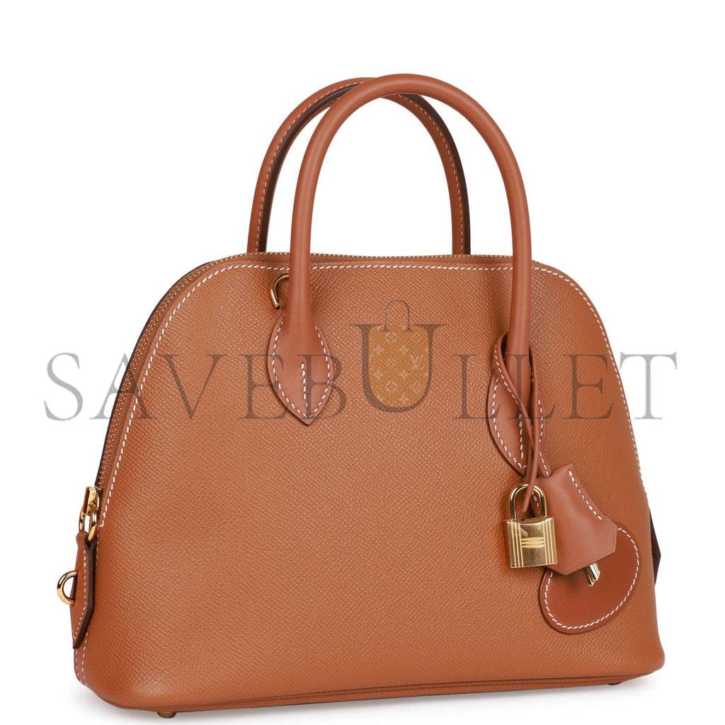 H**mes 1923 bolide 25 en desordre gold epsom gold hardware (25*20*10cm)