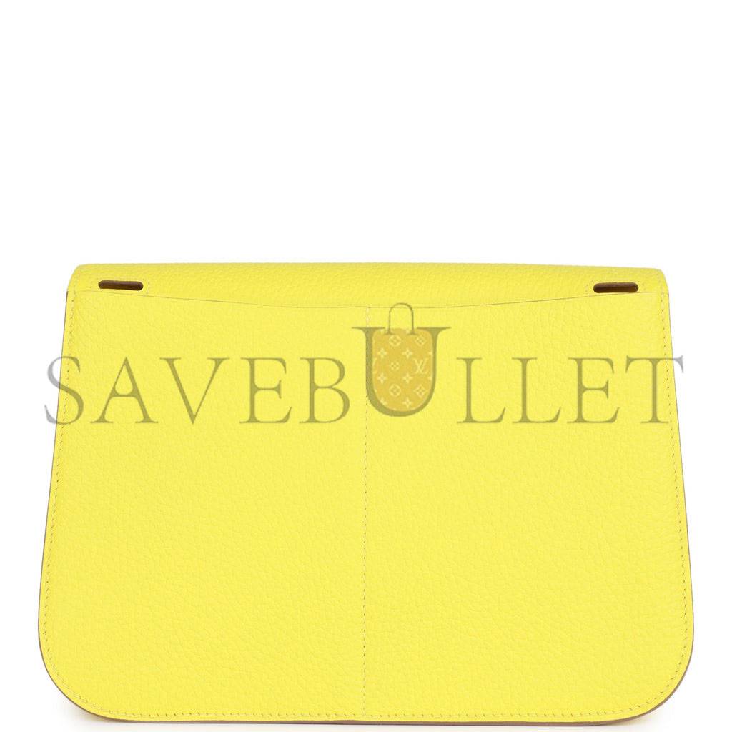 H**mes halzan 25 lime clemence palladium hardware (25cm)