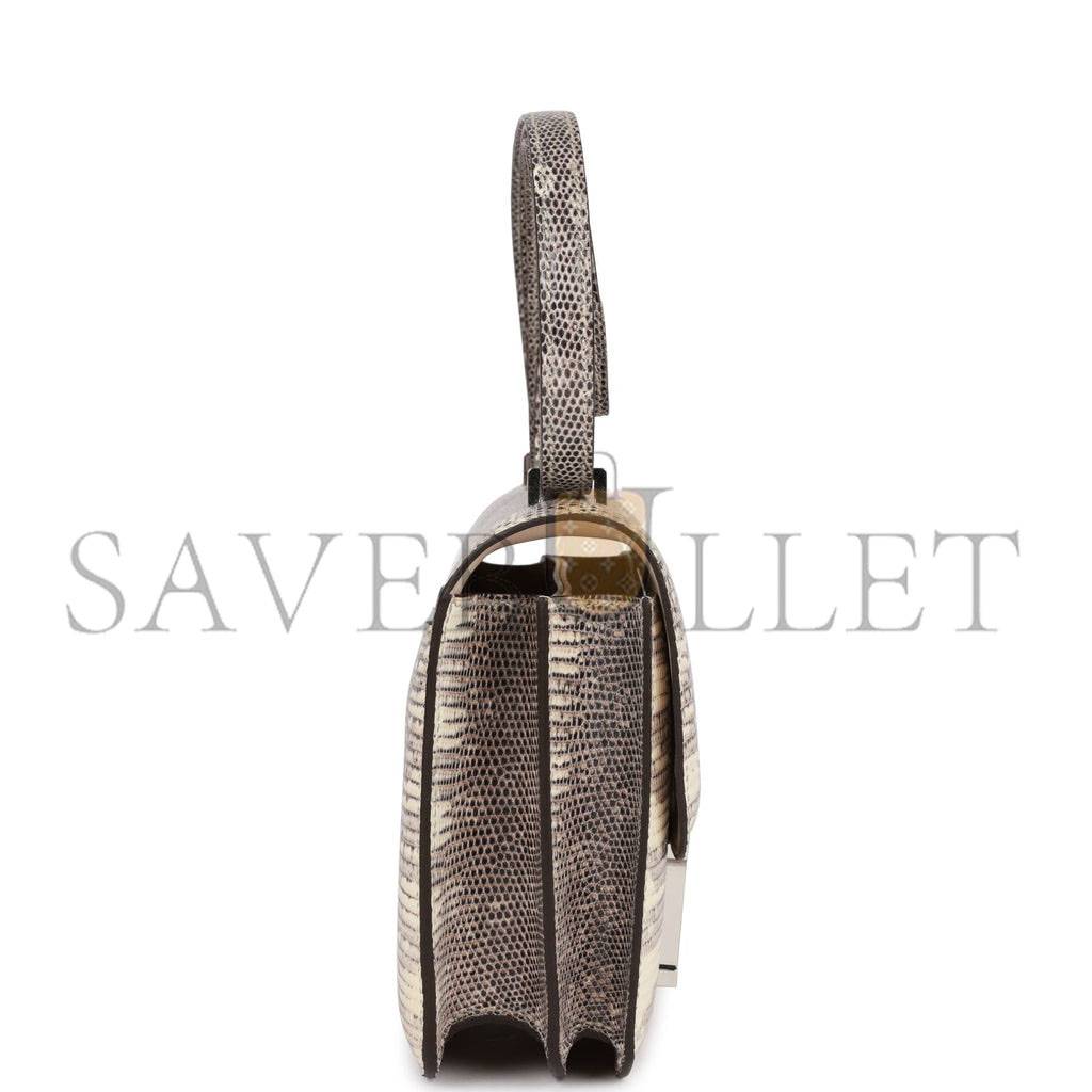 H**mes mini constance 18 ombre lizard varanus palladium hardware (18*16*5cm)