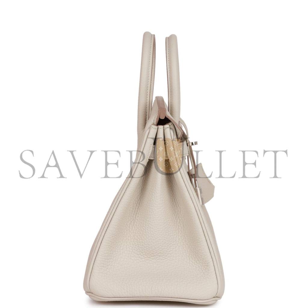 H**mes birkin 25 beton togo palladium hardware handmade (25*19*12cm)