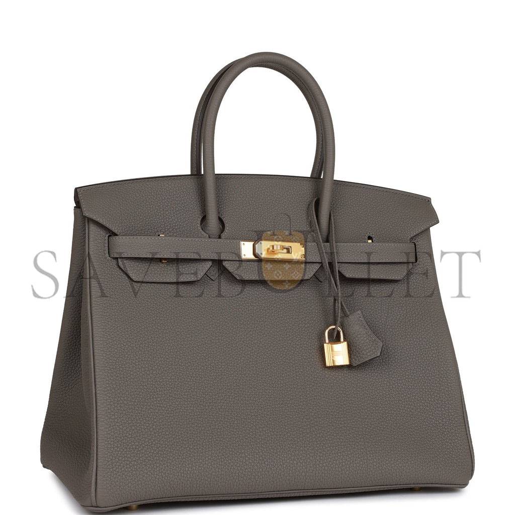 H**mes birkin 35 gris meyer togo gold hardware 39880414560350 (35cm)