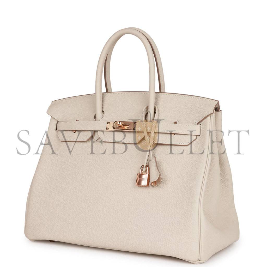 H**mes birkin 35 craie togo rose gold hardware 39892639252574 (35cm)