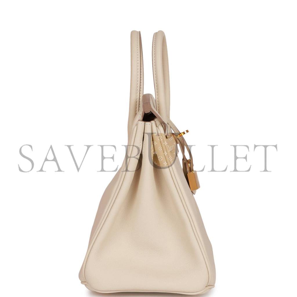 H**mes birkin 25 craie swift gold hardware handmade (25cm)