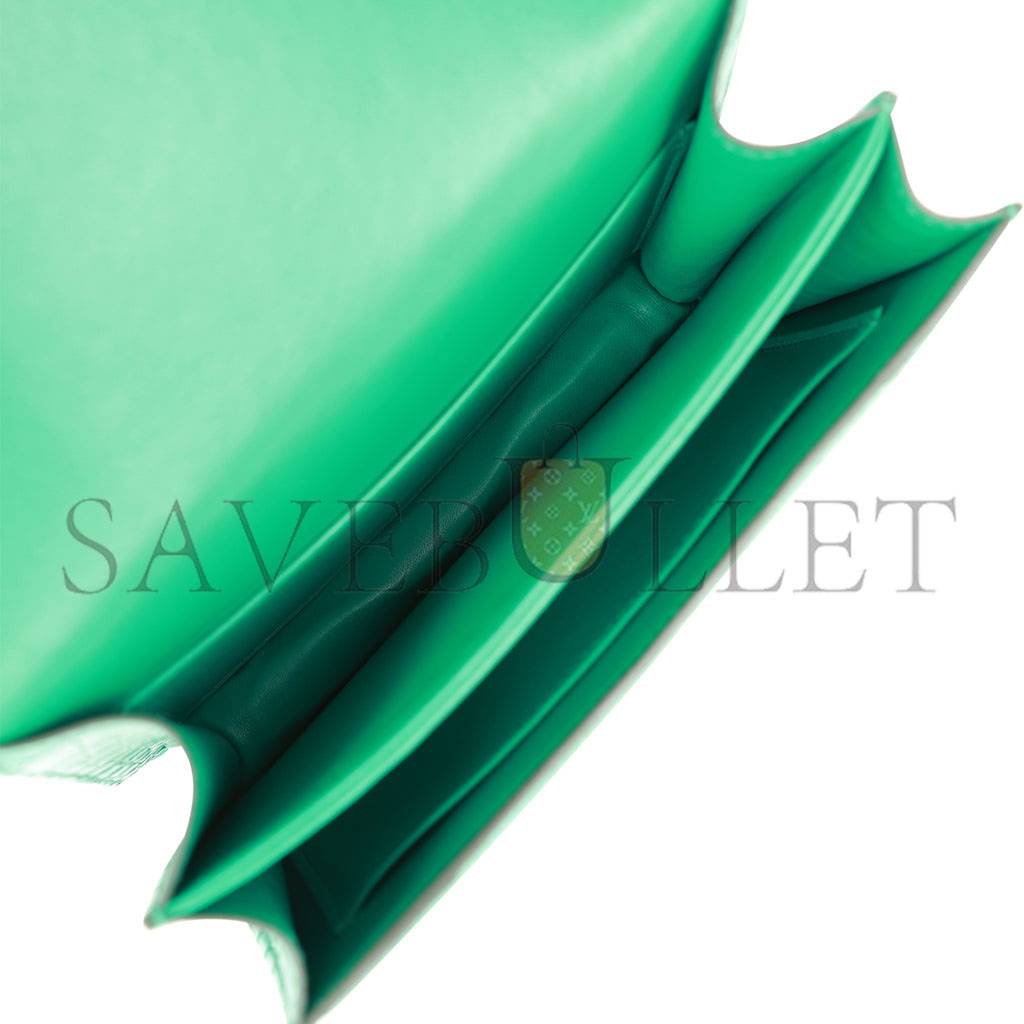 H**mes constance 18 vert jade matte alligator gold hardware 39821013450846 (18cm)