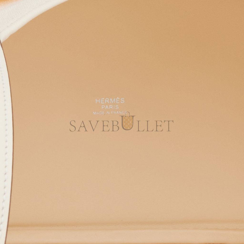 H**mes picotin cargo 18 nata swift and toile canvas palladium hardware (18*13*18cm)