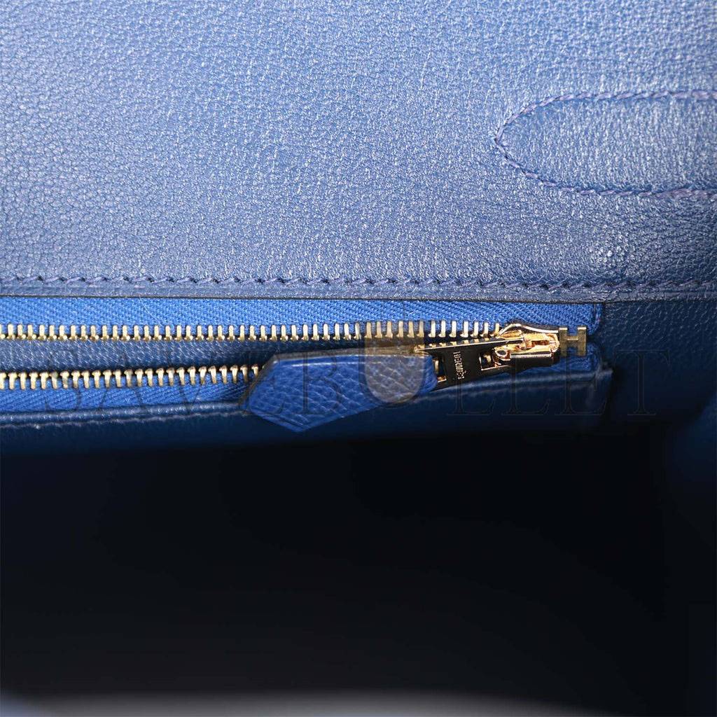 H**mes birkin 30 bleu saphir epsom gold hardware (30cm)
