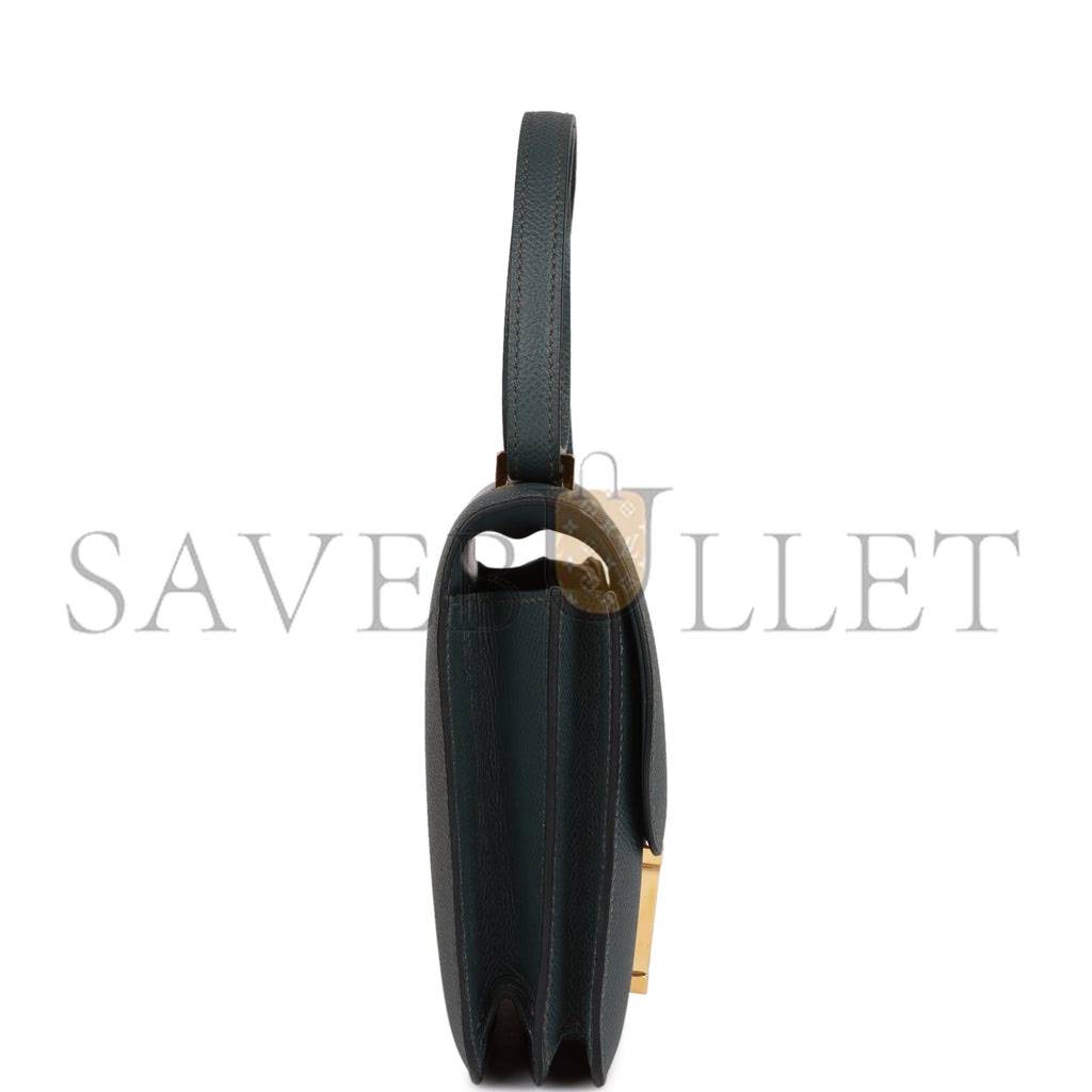 H**mes pre-loved H**mes constance 18 bleu orage epsom gold hardware (18*16*5cm)