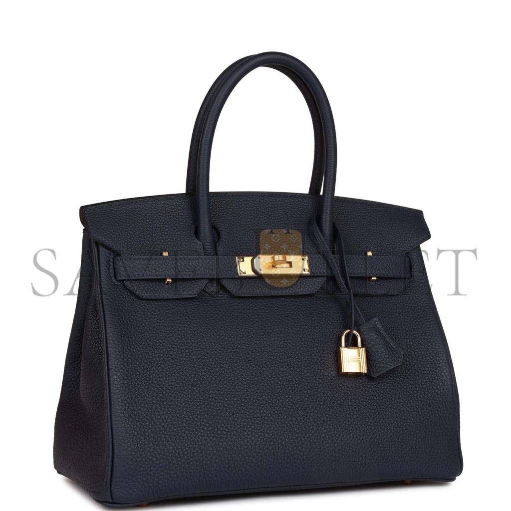 H**mes birkin 30 bleu nuit togo gold hardware (30cm)