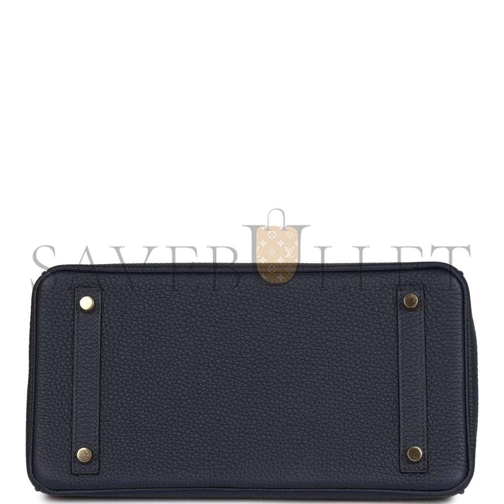 H**mes birkin 30 bleu nuit togo gold hardware (30cm)