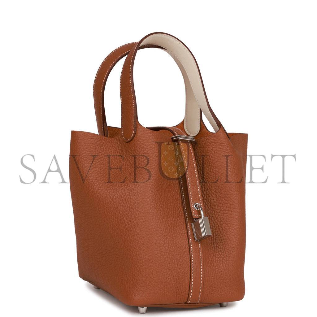 H**mes eclat picotin lock 18 gold clemence palladium hardware (18cm)