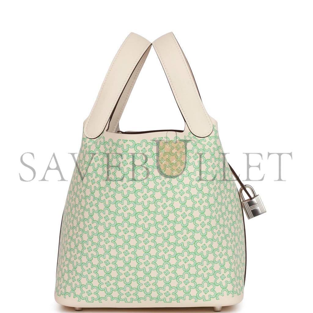 H**mes picotin lock 18 lucky daisy nata swift palladium hardware (18*13*18cm)