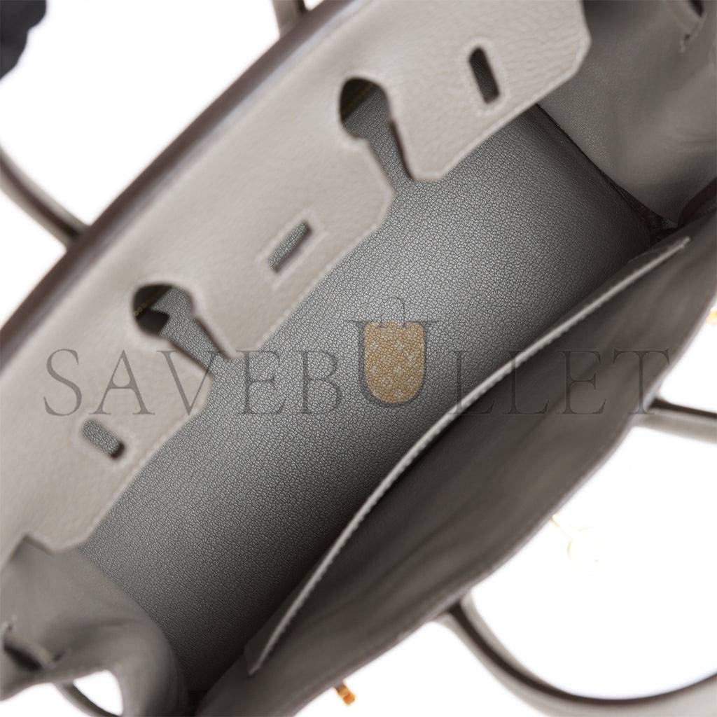 H**mes birkin 25 gris meyer togo gold hardware handmade (25cm)