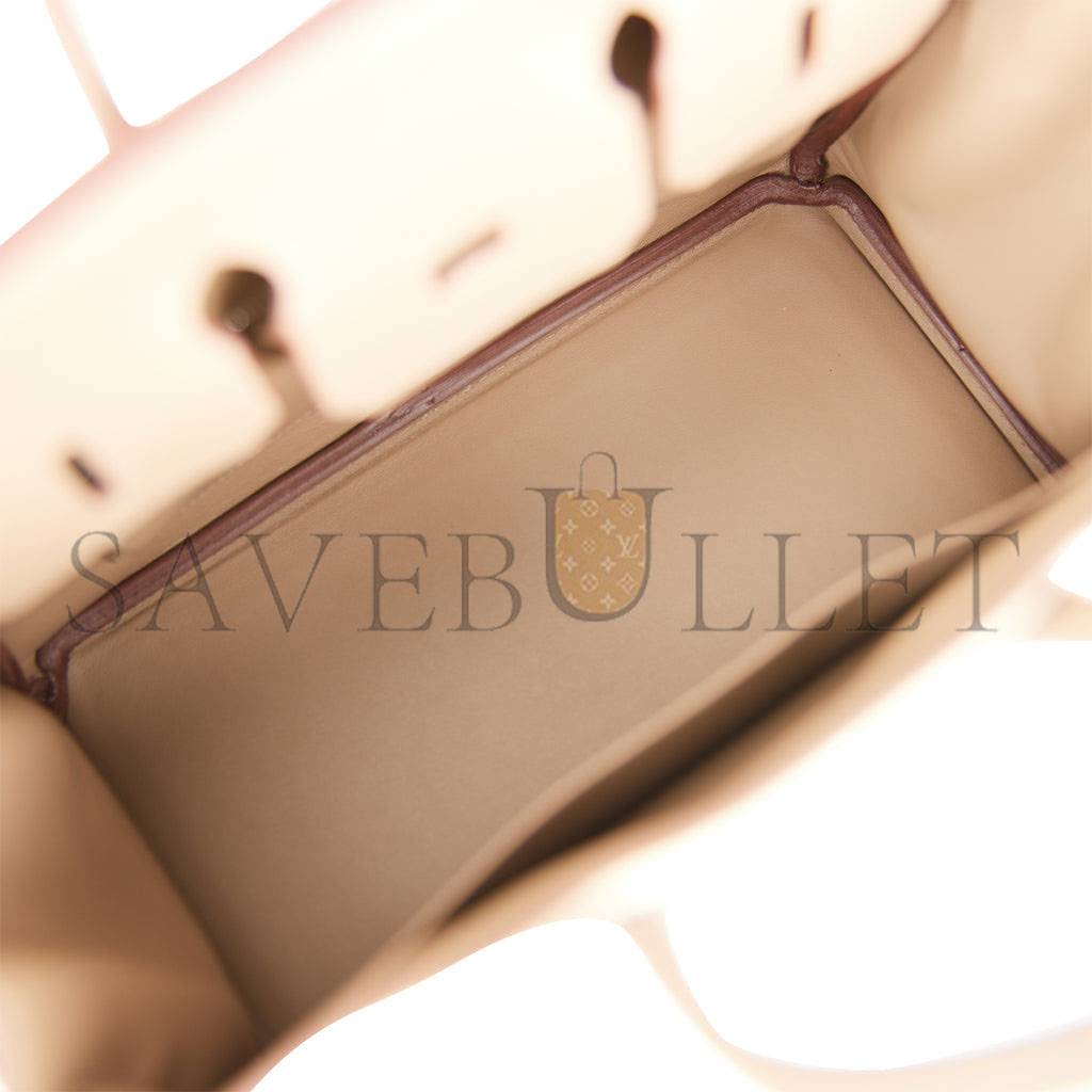 H**mes birkin 25 gris caillou grizzly and swift palladium hardware handmade (25cm)