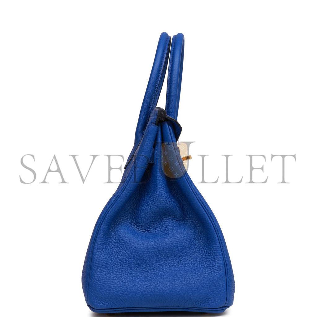 H**mes birkin 30 bleu royal togo gold hardware (30cm)