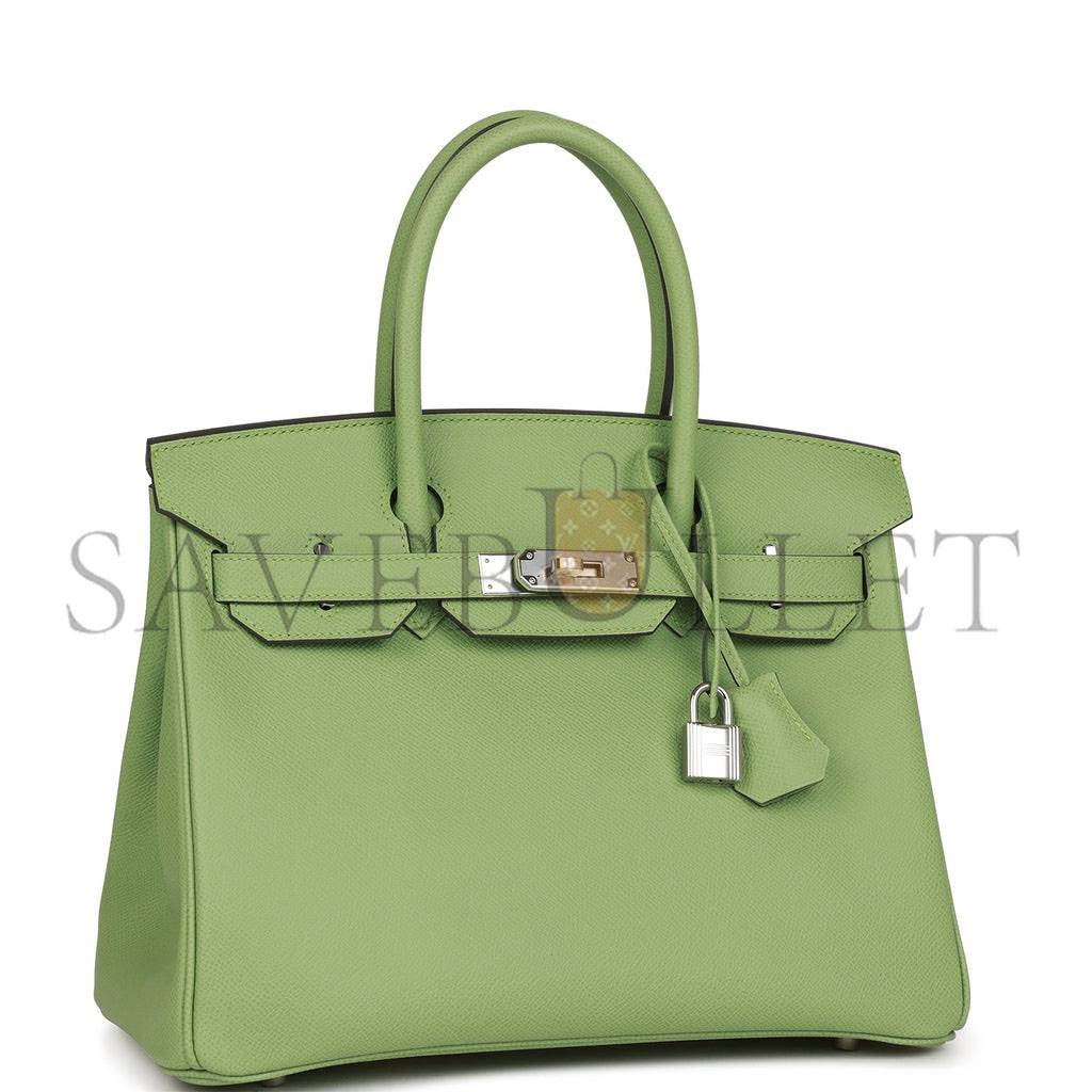H**mes birkin 30 vert criquet epsom palladium hardware (30cm)