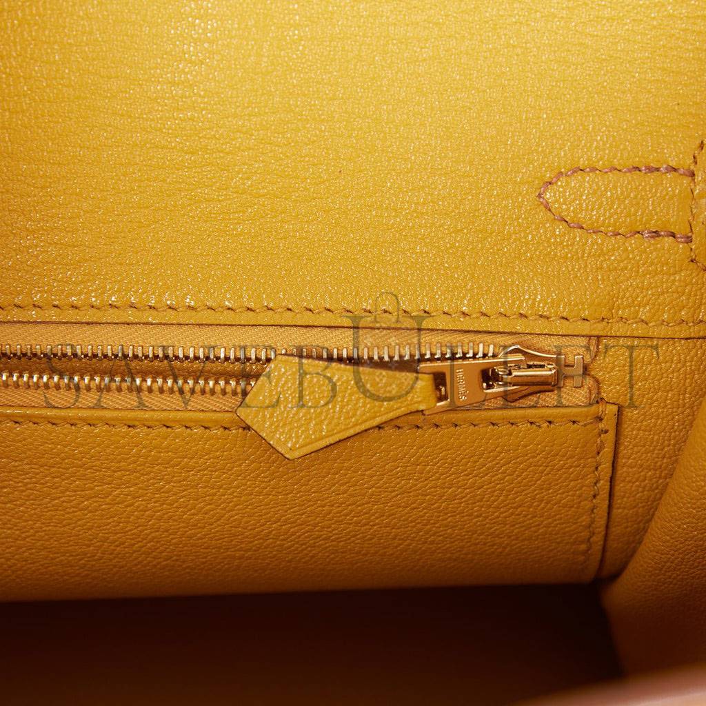 H**mes special order (hss) birkin 25 gold and jaune ambre togo brushed gold hardware handmade(25cm)