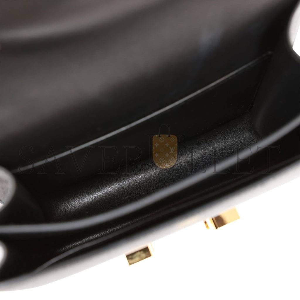 H**mes constance 18 black epsom gold hardware (18cm)