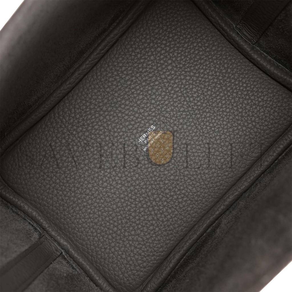 H**mes picotin lock 18 gris meyer clemence palladium hardware (18*13*18cm)