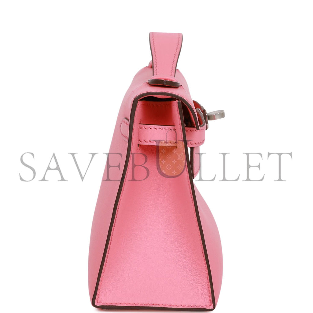 H**mes mini kelly pochette rose d