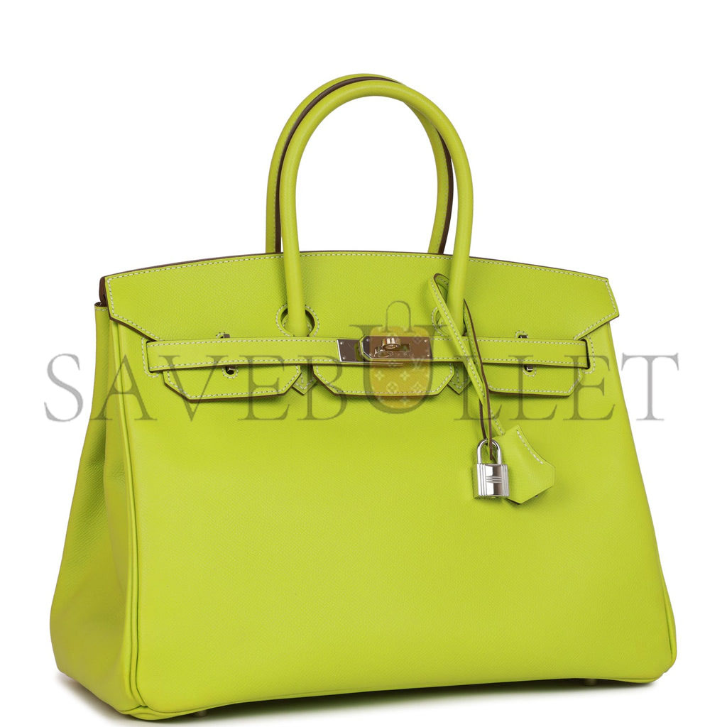 H**mes birkin 35 kiwi candy epsom palladium hardware (35cm)