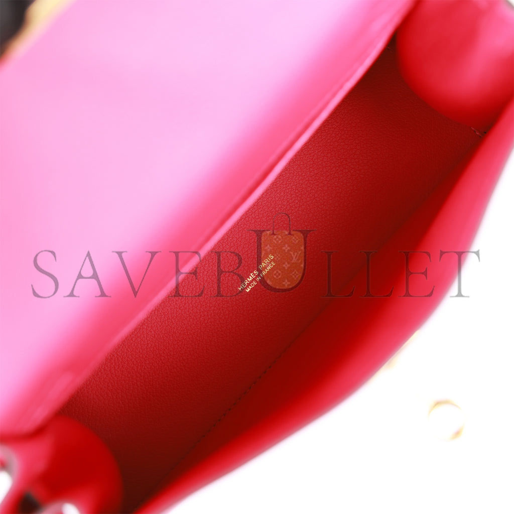 H**mes kelly danse framboise evercolor gold hardware (22*16*7cm)