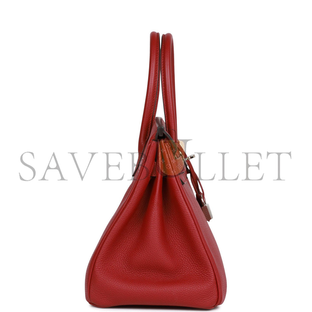 H**mes birkin 30 rouge imperial togo palladium hardware (30cm)